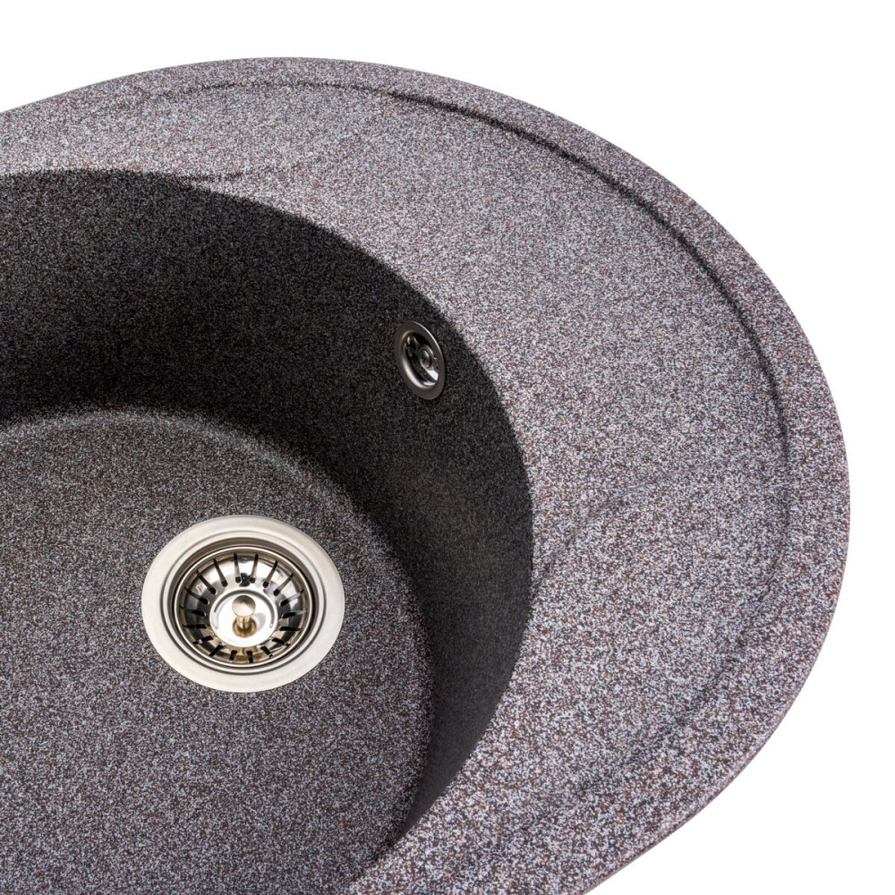 Гранітна мийка для кухні VALESO ONYX 5847 матова Мікс Коломыя - изображение 4