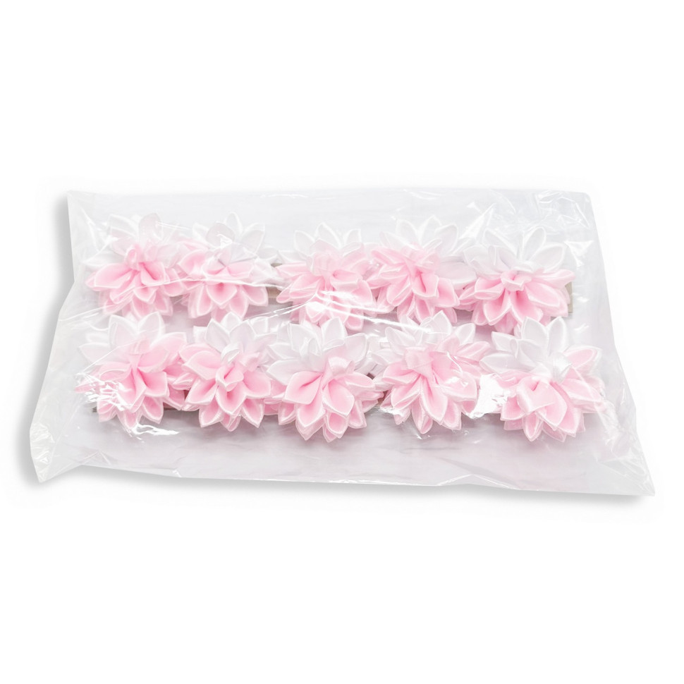 Набір резинок для волосся 0108-345, 10 штук, з бантом-квіткою Вінниця - фото 4