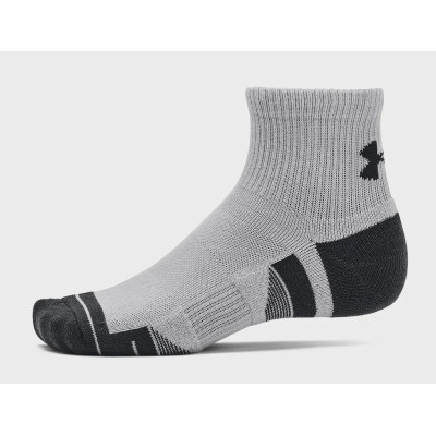 Носки Under Armour 1379510-011 Performance Tech 3 пари Qtr сірий XL (196884003036) Винница - изображение 2
