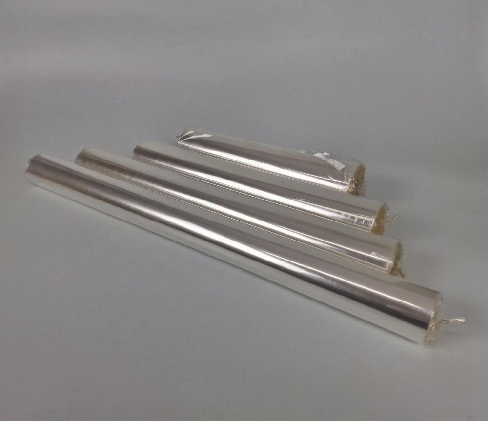 Рулон 1 кг 100 см 30 мкн пропіленової плівки, прозорий для пакування квітів прозорий 508 (1 шт.) Харків - фото 1