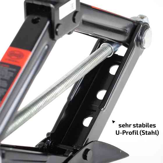 Преміум домкрат гвинтовий (ромб), з ручкою-трещіткою, 1,5т "BlackEdition", Heyner, 347160 Київ