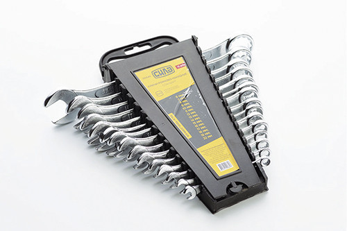 Набір рожково-накидних ключів СИЛА CrV стандарт 6-22 мм, 15 шт Харків - фото 1