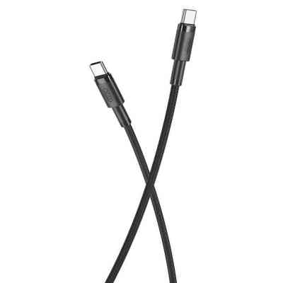 Дата кабель USB-C to USB-C 1.0m 100W braided black XO (NBQ199_С_Black) Винница