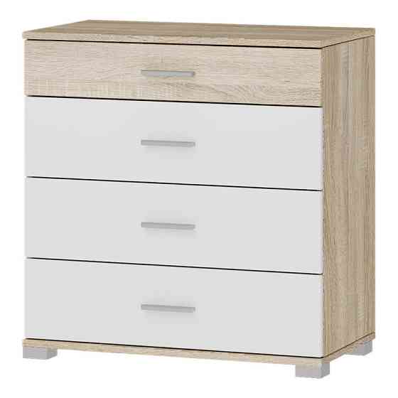 Комод Эверест на 4 ящика Бриз К-5 (телескопические) 70х38х72.5 Дуб сонома/Белый (DTM-073859) Львов