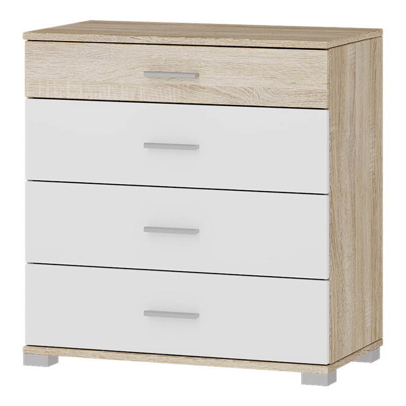 Комод Эверест на 4 ящика Бриз К-5 (телескопические) 70х38х72.5 Дуб сонома/Белый (DTM-073859) Львов - изображение 5
