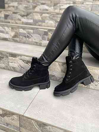 Черевики жіночі ARLEN чорні замша натуральна высота 13 см (БК-16 /1438) (4203) Коломыя