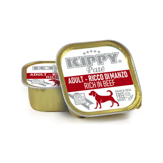 Влажный корм KIPPY Adult Dogs Beef для взрослых собак с говядиной в виде паштета 150 г Винница
