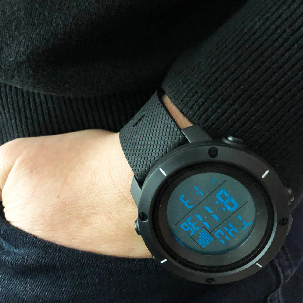 Захисні тактичні годинники SKMEI 1213BK, Армійські наручні годинники для чоловіків AS-95 Львів - фото 7