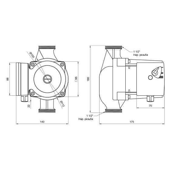 Насос циркуляционный для систем отопления Thermo Alliance LPS 25/80/180 Киев