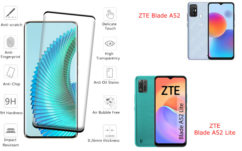 Захисне скло HyperGlass Pro для ZTE Blade A52, Blade A52 Lite – максимальна чутливість та захист Київ - фото 2