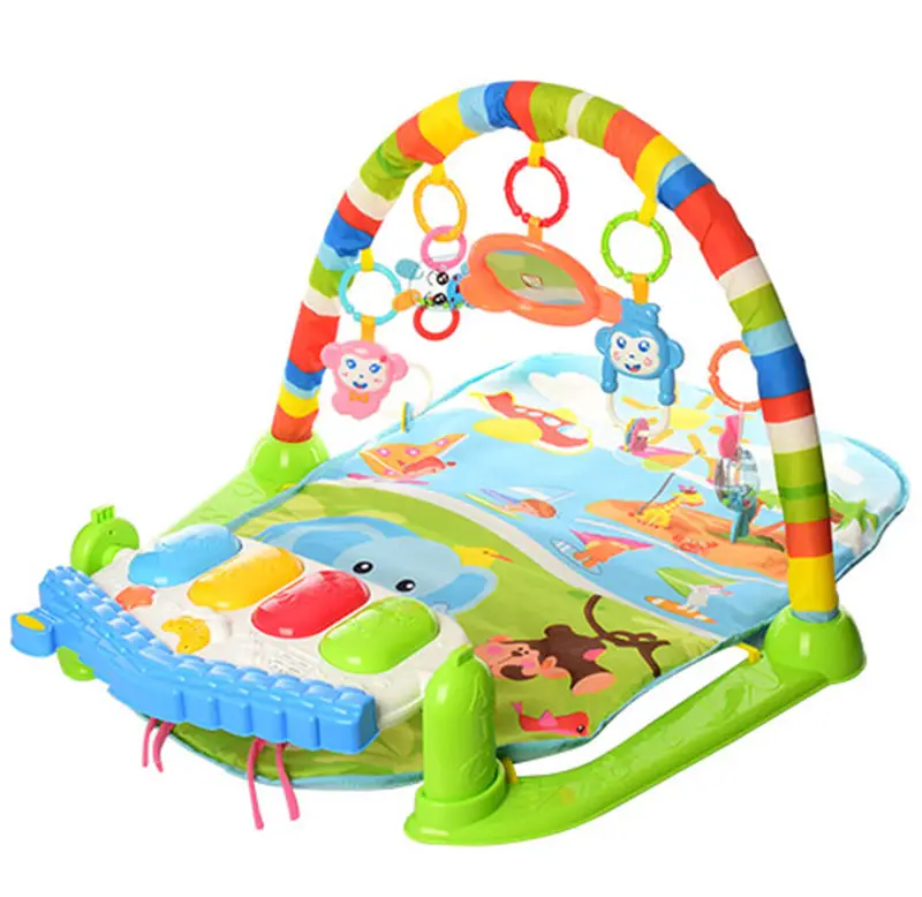 Килимок розвиваючий LIMO TOY з дугами та підвісками ігрова панель проектор Зелений (698-54-54А-55) Чернигов - изображение 1