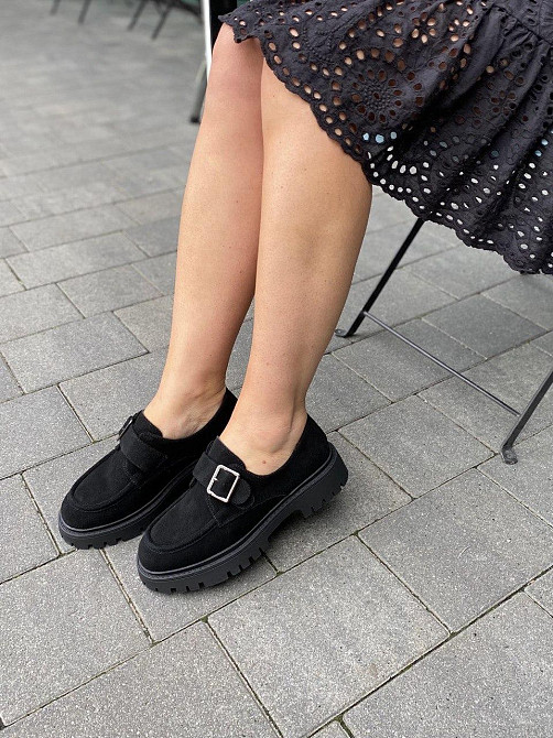 Meideli Лофери жіночі MEIDELI -5 чорні (весна-осінь, замша натуральна) (5993) Коломия - фото 9