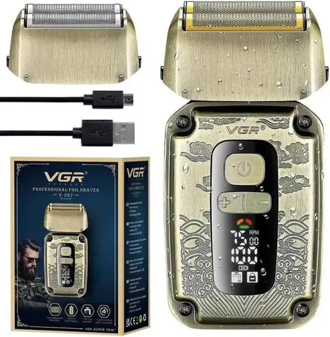Електробритва VGR V337 акумуляторна з потрійною плаваючою головкою, нержавіючі леза, USB, водонепроникна Одеса - фото 13