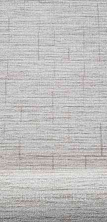 Шпалери вінілові на флізеліні Rasch Golden Hour метрові однотонні смужки під мішковину світло-коричневі Київ