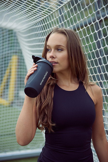 Шейкер спортивний SmartShake металевий Reforce Stainless Steel 30oz/900ml Black Луцк - изображение 8