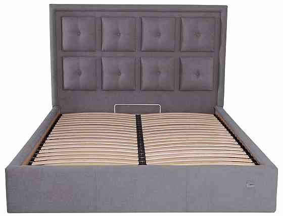 Кровать Двуспальная Windsor Comfort 160 х 190 см Мисти Dark Grey С подъемным механизмом и нишей для белья Темно-серый Киев