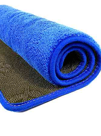 Коврик для ванны и душа Bathlux длинный мягкий ворс, нескользящий 80*50, Ярко синий Каменец-Подольский