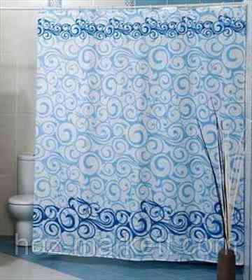 Штора в ванную 