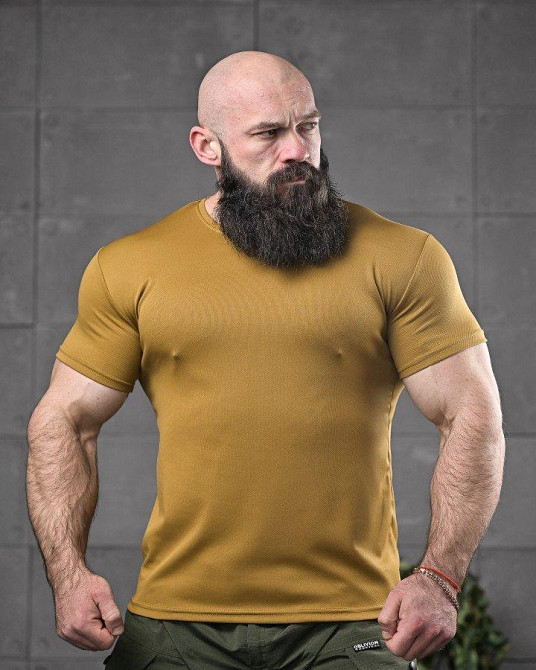 Тактическая потоотводящая футболка odin вселенная кайот ДЛ6544 Одесса - изображение 2