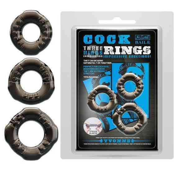 Набір ерекційних кілець - Cock Rings Yvonne Sex Aura Київ