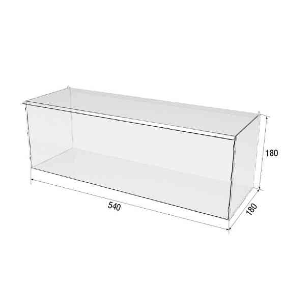 Коробка акрилова EKOSTAR 540х180х180 з кришкою Київ