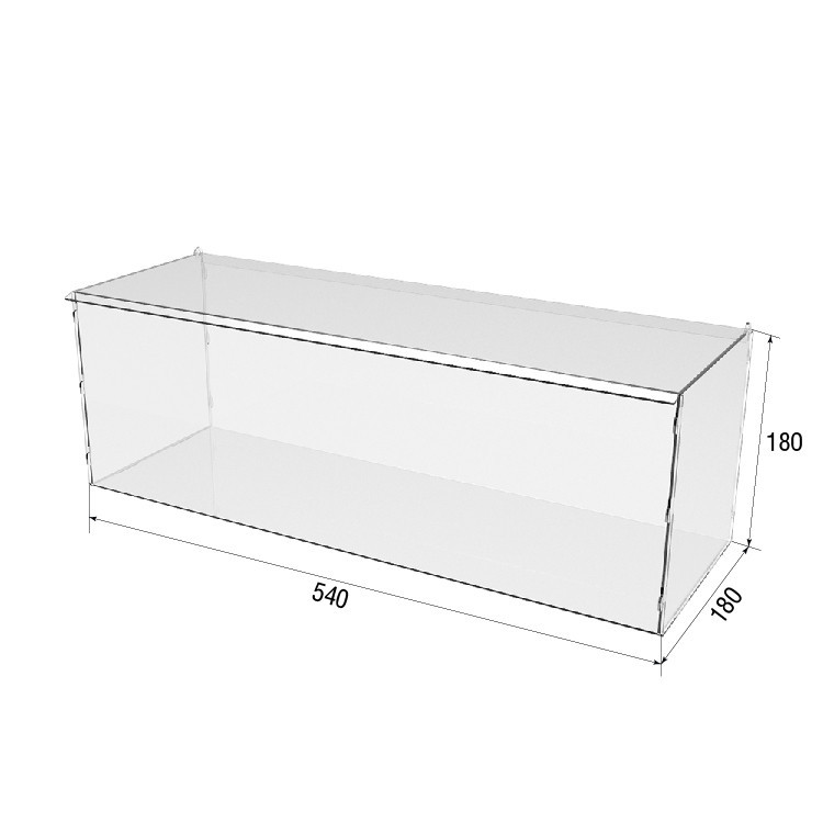 Коробка акрилова EKOSTAR 540х180х180 з кришкою Київ - фото 3