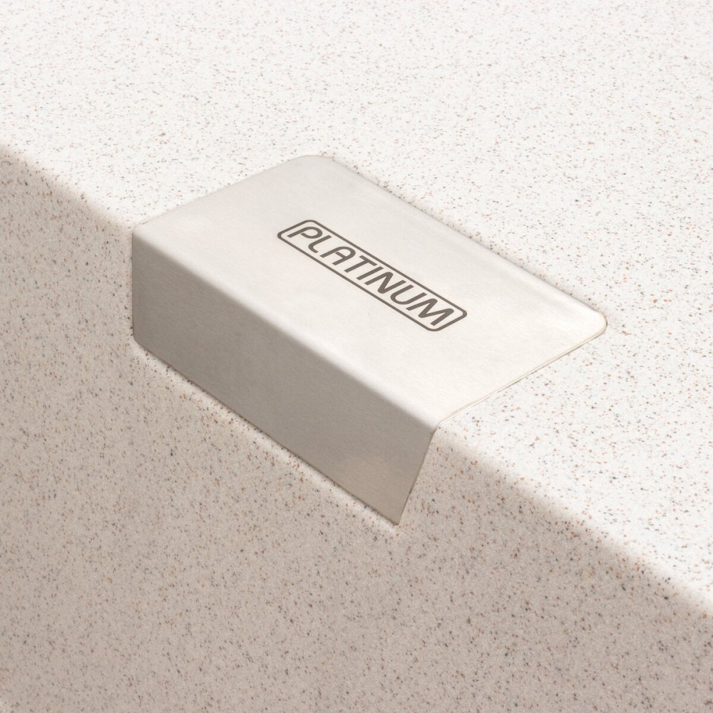 PLATINUM Гранітна мийка для кухні Platinum 8650 DIAMOND матова (топаз) Коломыя - изображение 6