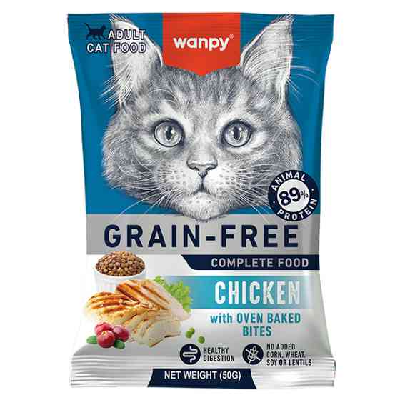 Wanpy Adult Cat Grain Free Chicken ВАНПІ КУРКА ДЛЯ КОТІВ сухий беззерновий корм Київ