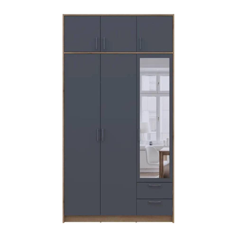 Антресоль Doros Ронді Дуб Артизан/Графіт 3 ДСП 121х52х41 DRS-011605 (80737822) Дніпро - фото 4