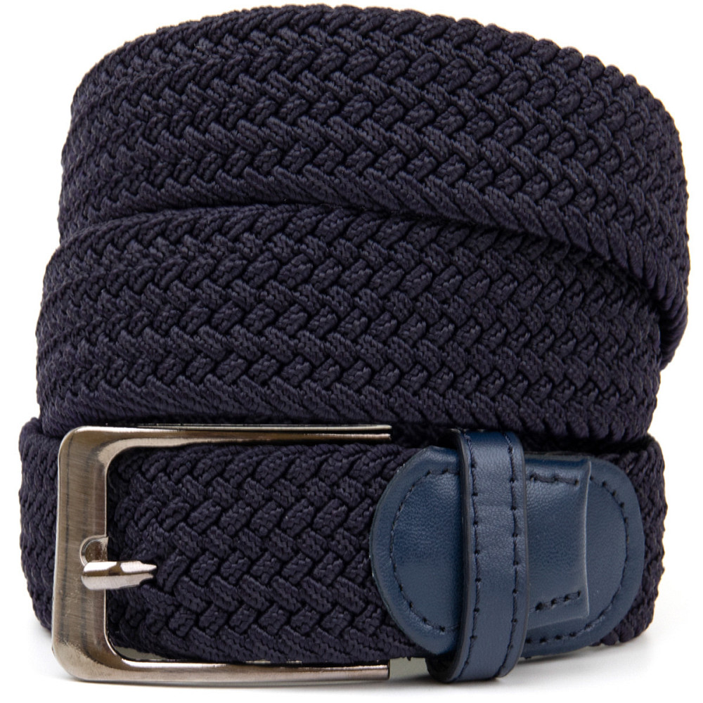 Текстильный мужской ремень классика Vintage 20526 Темно-синий Киев - изображение 1