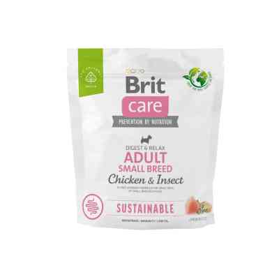 Сухий корм для собак Brit Care Dog Sustainable Adult Small Breed з куркою та комахами 1 кг (8595602558674) Вінниця
