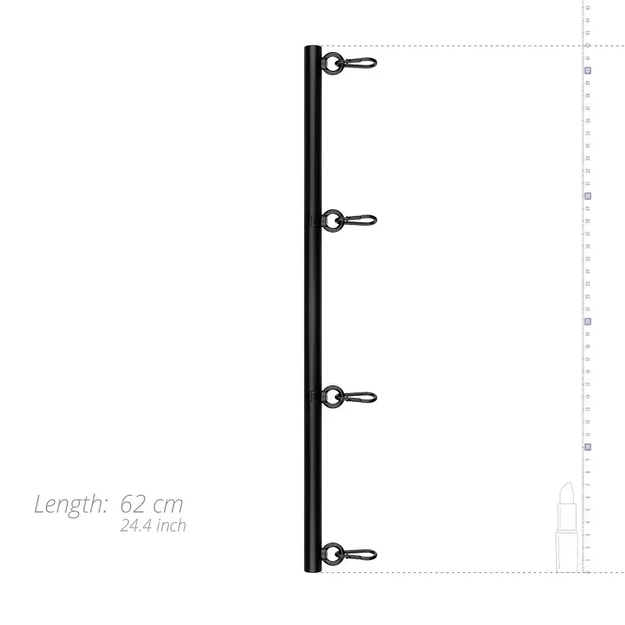 Фіксатор для рук і ніг Bedroom Fantasies Spreader Bar Lightweight Restraint Bar - Black Львів - фото 3