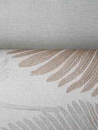 Шпалери вініл на флізеліні AS creation Metropolitan stories By Time 0,53х10 листя папороті золотисті бежеві Київ