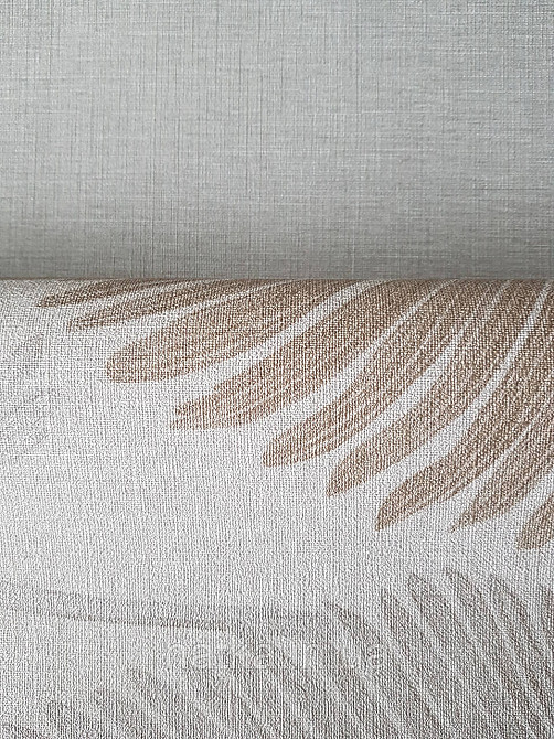 Шпалери вініл на флізеліні AS creation Metropolitan stories By Time 0,53х10 листя папороті золотисті бежеві Київ - фото 3