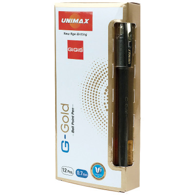 Ручка шариковая Unimax G-Gold, черная (UX-139-01) Винница - изображение 3