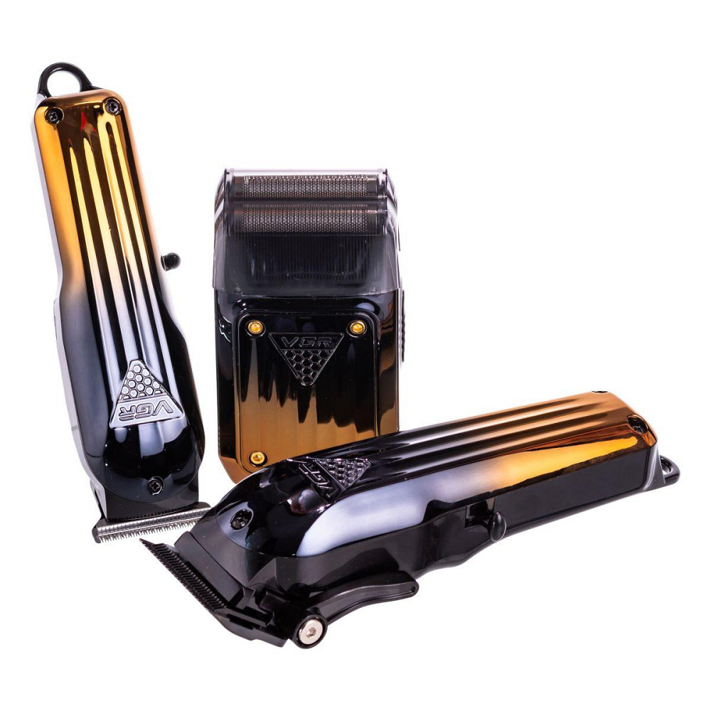 Набір для стрижки акумуляторна машинка, тример і шейвер VGR V-644 Київ - фото 7