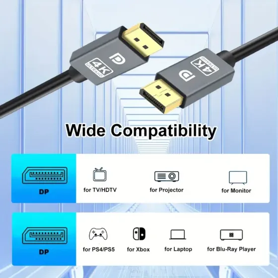 Преміум HDMI кабель 1.5 м, 4K 60 Гц, 3D відео та аудіо Київ