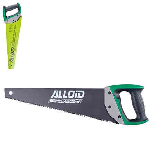 Ножівка по дереву з тефлоновим покриттям 400мм, гартований зуб 3D, комбінована ручка Alloid Одеса