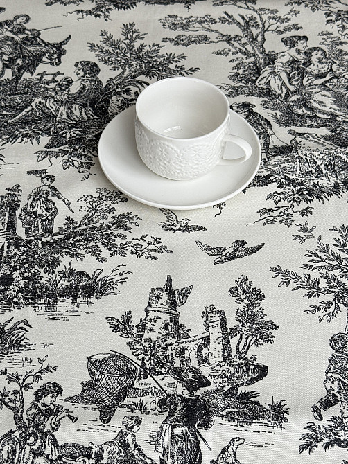 Ecotton Скатертина столова Ecotton DUCK 170х200 см водовідштовхувальна Italiano сірий (30497 Gr Коломия - фото 5