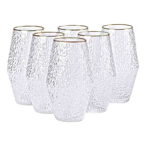 Yiwu Набір з 6 склянок, 600 мл, для лимонаду, води, соку та коктейлів HP-16-2 Коломия