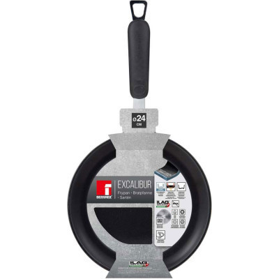Сковорода Bergner Excalibur Сіра 24 см (BG-36088-GY) Винница - изображение 2