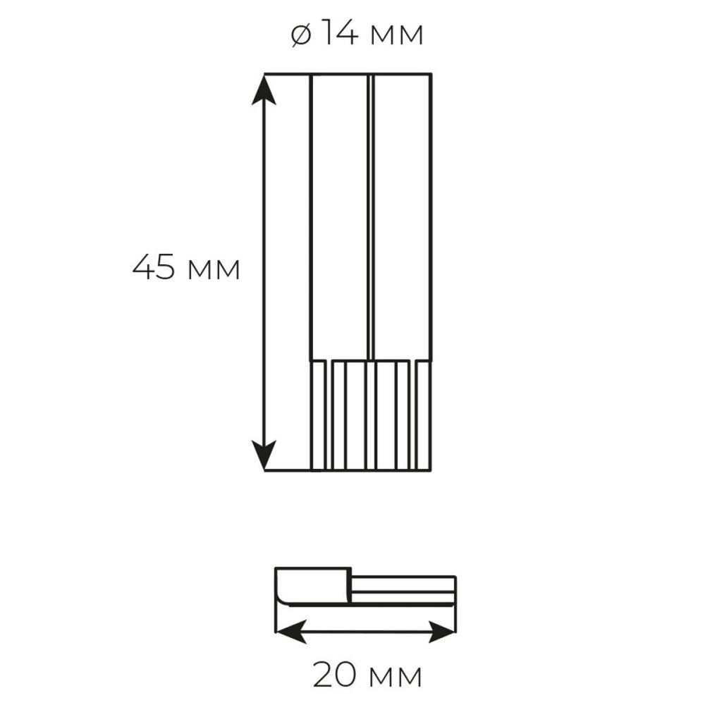 Стопор прихований магнітний VERUM SPACE Modello2 Сірий матовий Київ - фото 2