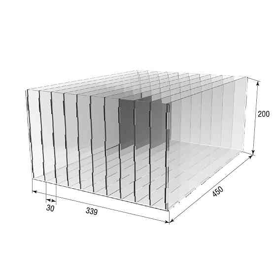 Коробка акриловая EKOSTAR 339х450х200 Киев