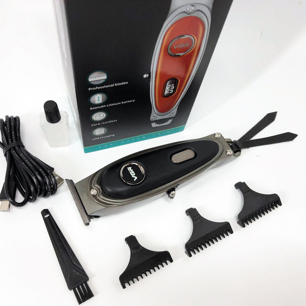 Окантовочная машинка для стрижки аккумуляторная VGR V-263, Электрическая машинка для стрижки бытовая VH-29 Львов - изображение 9