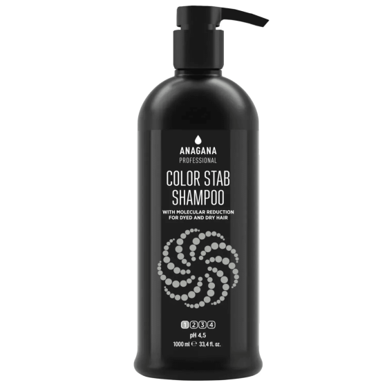 Шампунь Стабилизатор цвета и молекулярное восстановление COLOR STAB SHAMPOO with molecular reduction ANAGANA 1000 мл Киев