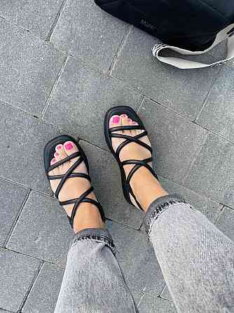 Vistani Босоніжки жіночі Vistani 500 чорні (літо, шкіра натуральна) (5269) Коломия