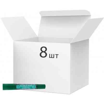 Маркер Stanger водостойкий, двусторонний, 1-4 мм и 1 мм, зеленый 8 шт (MARKER-PER-STM260G-8) Винница