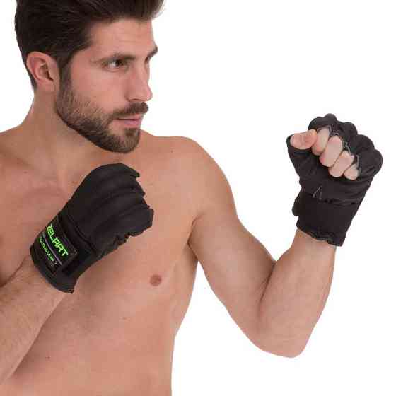 Снарядні рукавички шкіряні ZELART VL-3097 розмір S-XL Рукавички для боксу та єдиноборств Київ