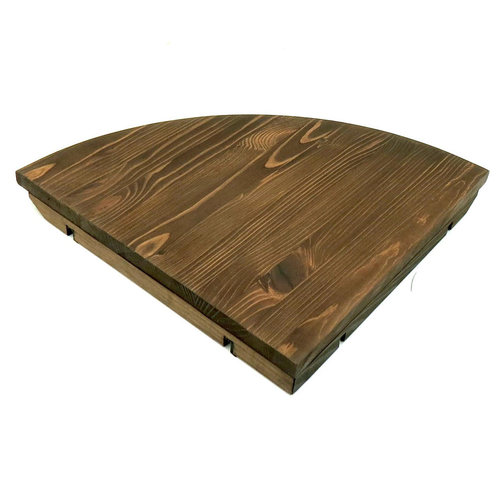 Кутова настінна полиця "Кабарет 30" сепія Миколаїв - фото 1