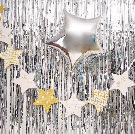 Дощик для фотозони 2 м на 1 м сріблястий Київ - фото 8